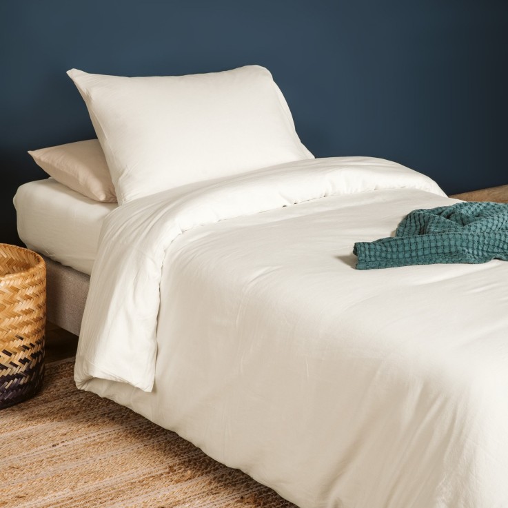 Housse de couette 1 personne pur Coton Bio