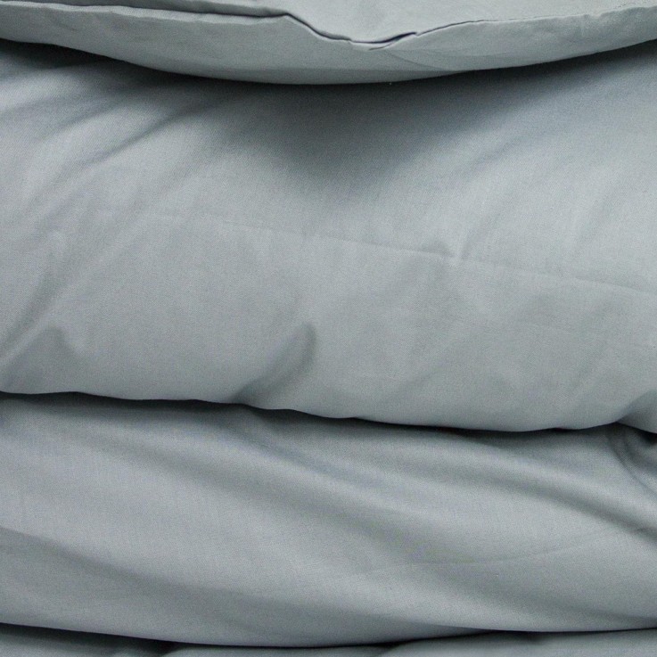 Housse de couette unie en Coton Bio pour lit 1 personne
