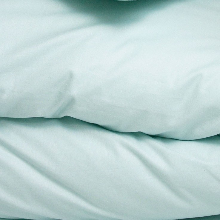 Housse de couette unie en Coton Bio pour lit 1 personne