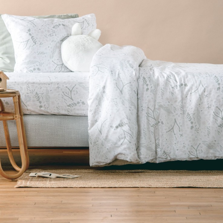 Housse de couette en Coton Bio pour lit 1 personne Yukari Douceur