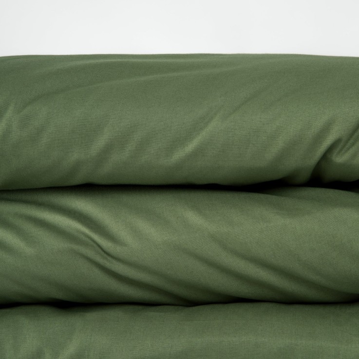 Housse de couette unie en Coton Bio pour lit 1 personne
