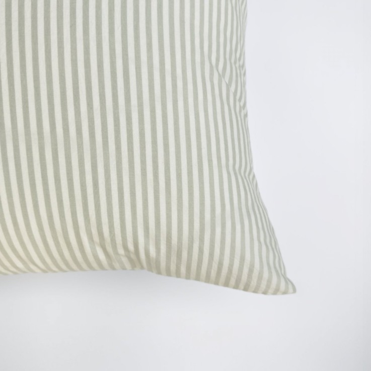 Taie d'oreiller Percale de Coton Bio rayé