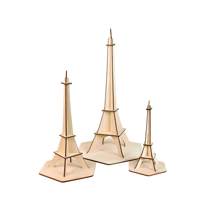 Tour Eiffel Moyen Modèle en bois