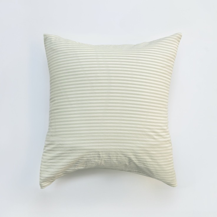 Taie d'oreiller Percale de Coton Bio rayé