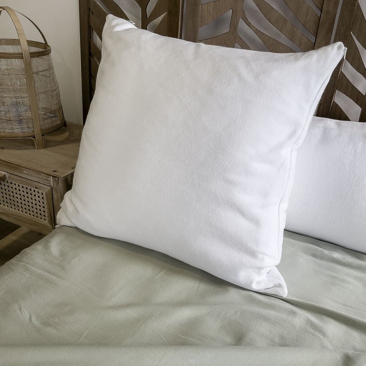 Protège oreiller en flanelle de coton bio