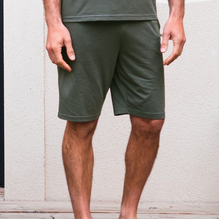 Short de pyjama homme en Coton Bio et TENCEL™ Sonora