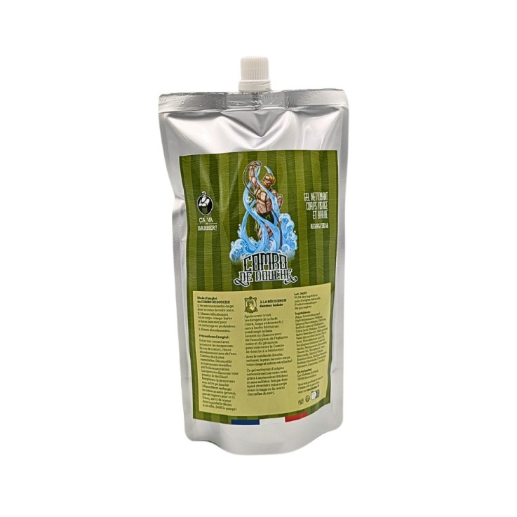 Recharge souple gel nettoyant 3-en-1 à la Bûcheron Senteur Boisée (500ml)