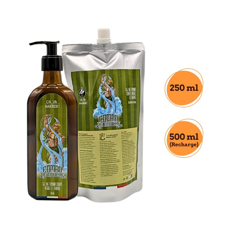 Recharge souple gel nettoyant 3-en-1 à la Bûcheron Senteur Boisée (500ml)