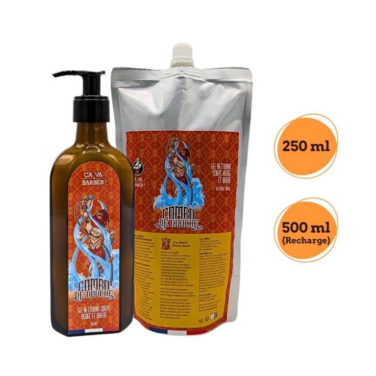 Recharge souple gel nettoyant 3-en-1 à la Pirate Senteur Epicée (500ml)