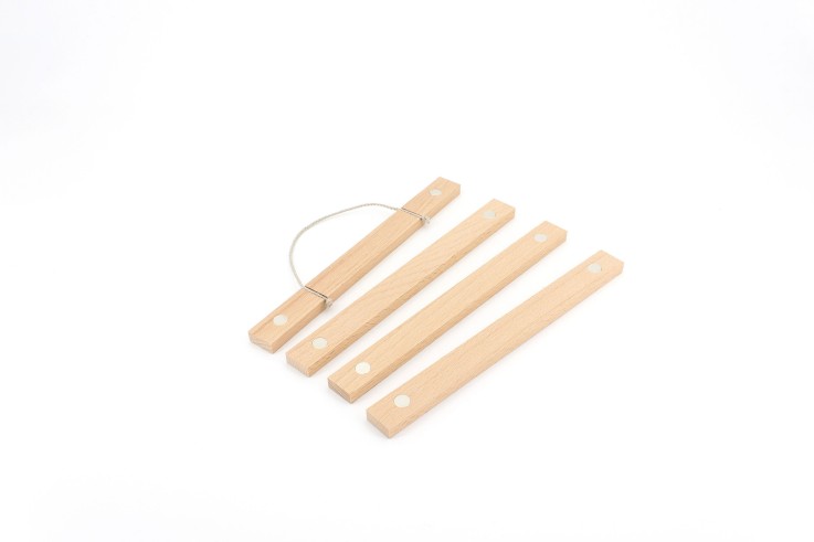 Porte-affiche aimanté tasseau 51cm en bois
