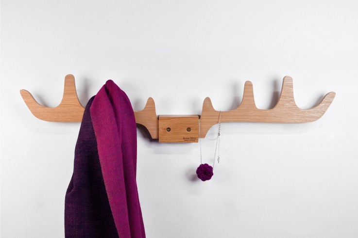 Porte-manteaux Merlin en bois