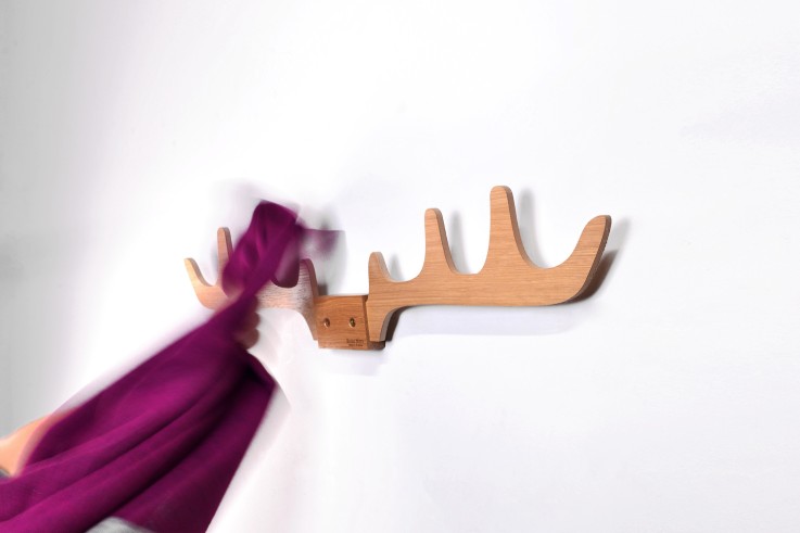 Porte-manteaux Merlin en bois