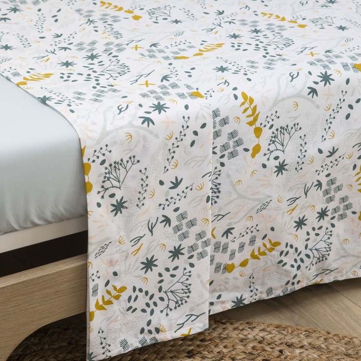 Drap plat Bébé Coton Bio Yukari Douceur