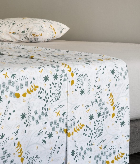 Drap plat 1 personne Coton...