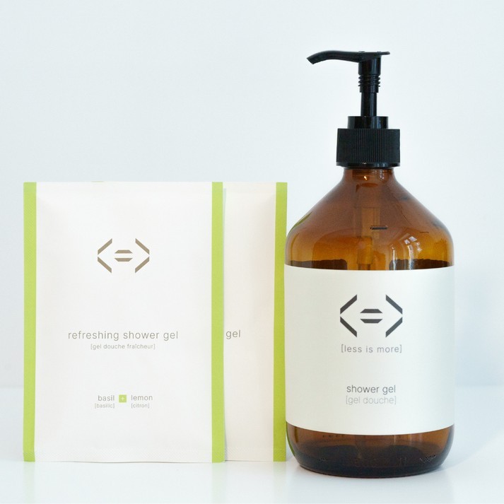 Coffret Gel douche bouteille + 2 recharges (250ml)