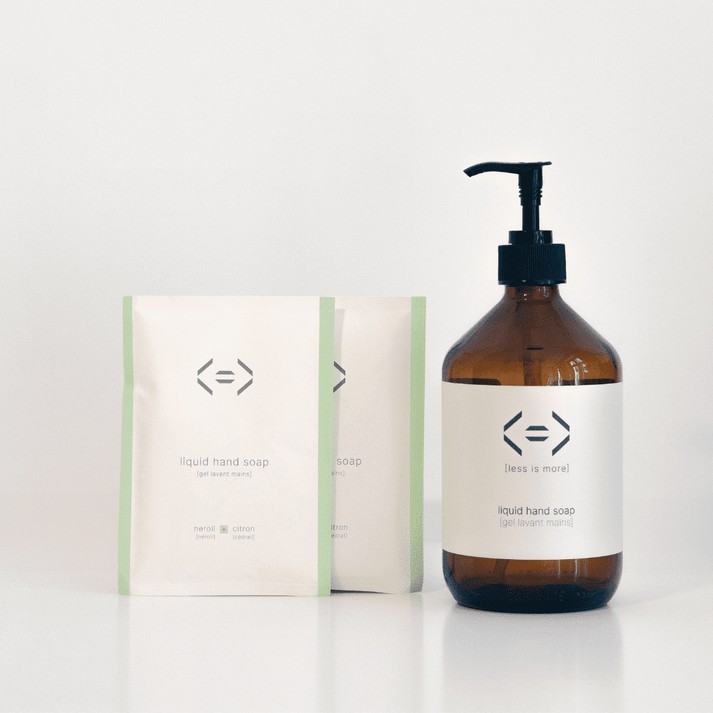 Coffret Gel lavant mains bouteille  + 2 recharges (250ml)