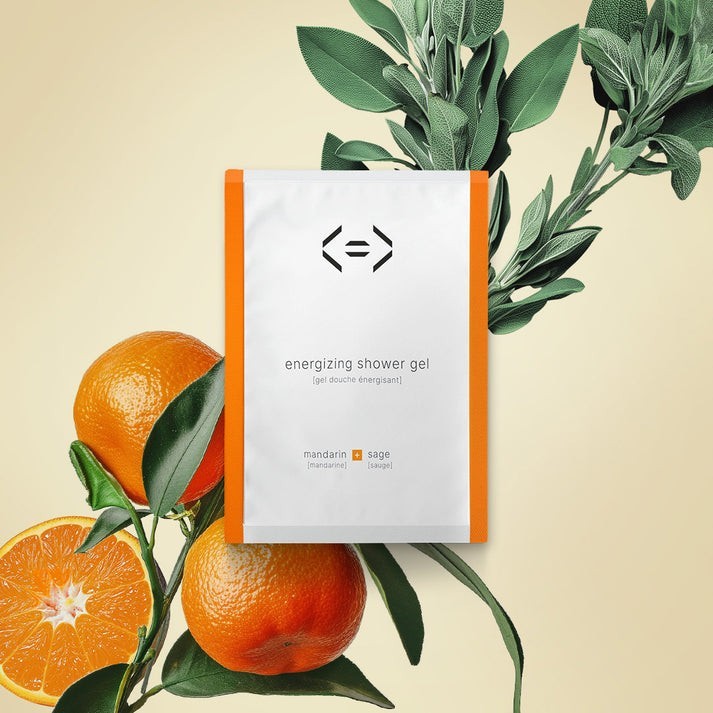 Gel douche énergie Mandarine et Sauge en poudre à diluer (250ml)