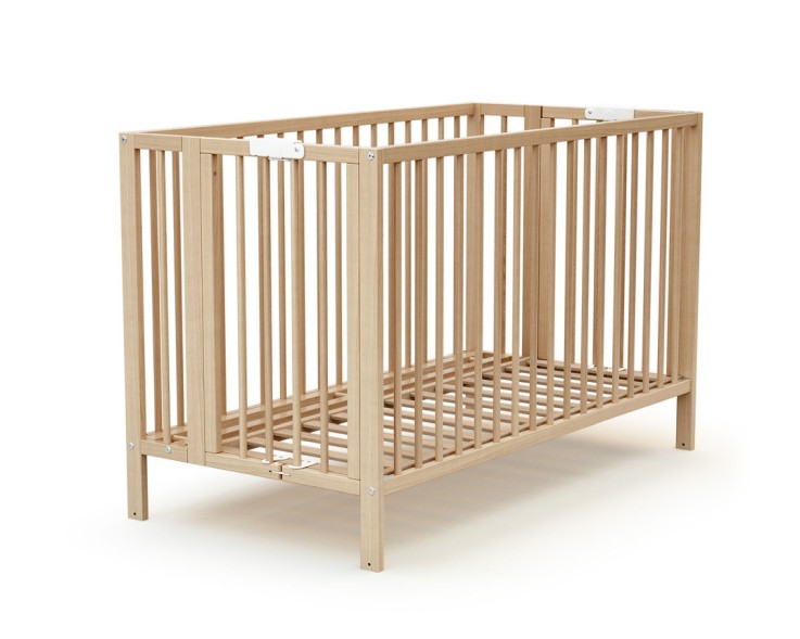 Lit bébé pliant en bois ESSENTIEL