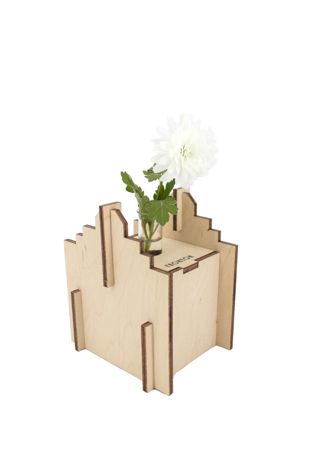 Vase en bois de bouleau à monter Fronton
