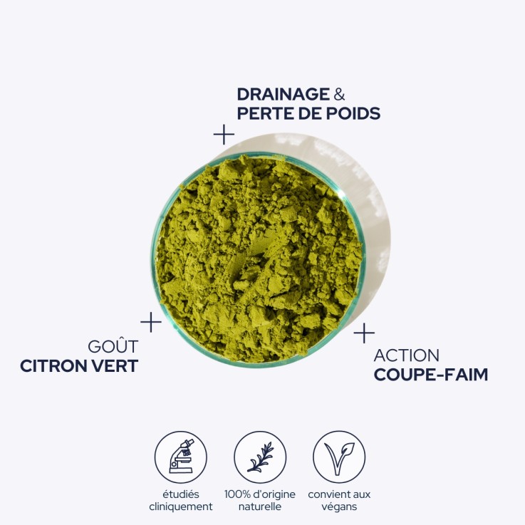 Poudre Drainante goût citron (Cure 30 jours) Vegan