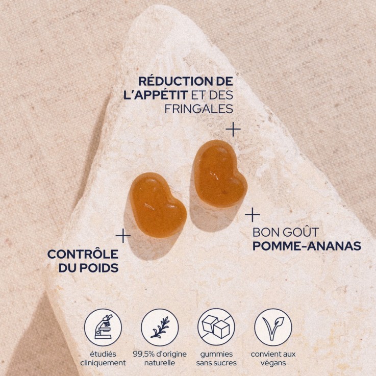 Gummies Coupe-faim sans sucres (30 gummies) Vegan