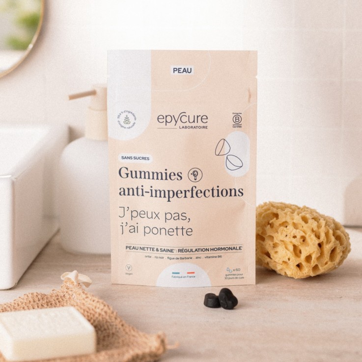 Gummies anti-imperfection sans sucres (60 gummies) Vegan
