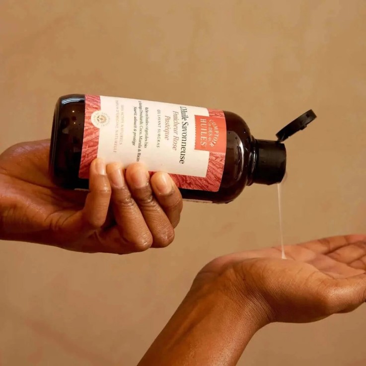 Huile de Douche Rose Pastèque (250ml) Bio