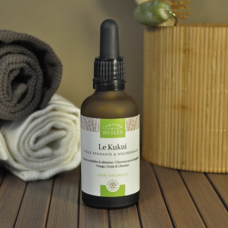 Huile de Kukui Apaisante (50ml) Bio