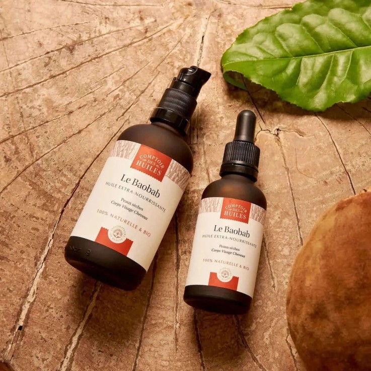Huile de Baobab Extra-Nourrissante (100ml) Bio