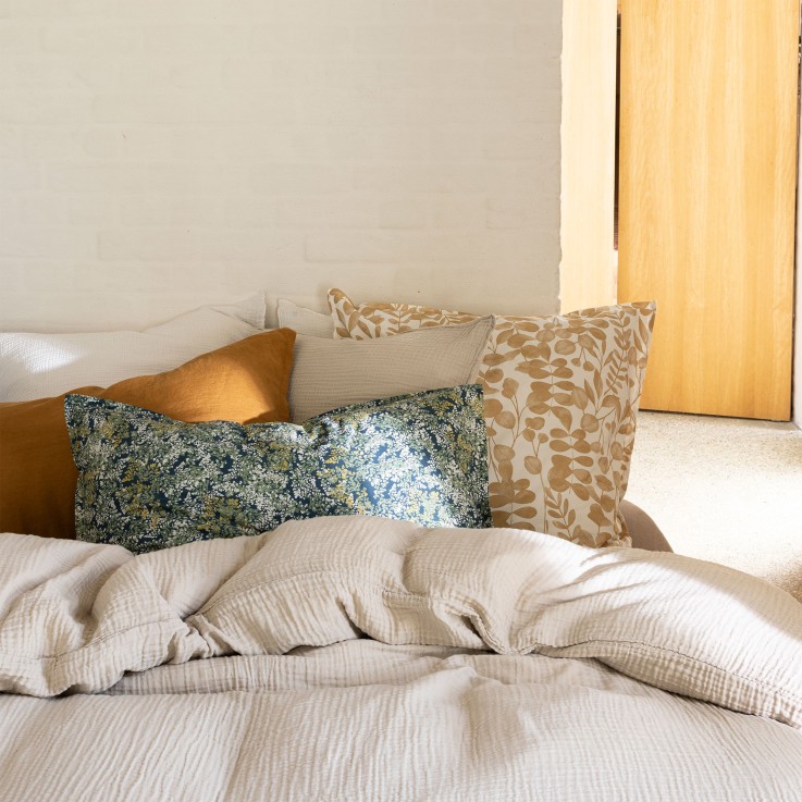 Taie d'oreiller Simplement Gaufré en gaze de Coton