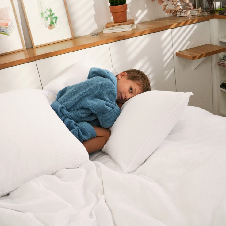 Taie d'oreiller Simplement Gaufré en gaze de Coton