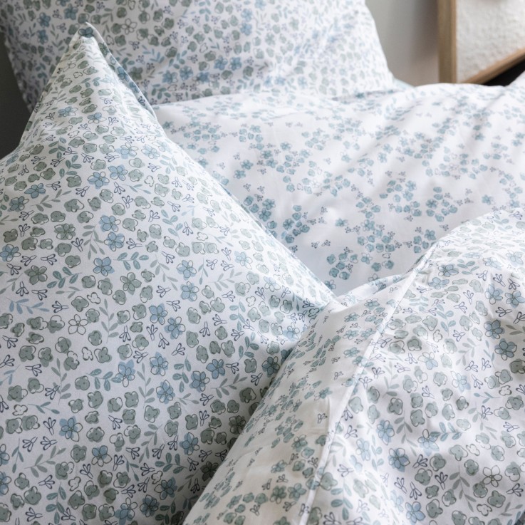 Taie d'oreiller Aquarelle en percale de Coton