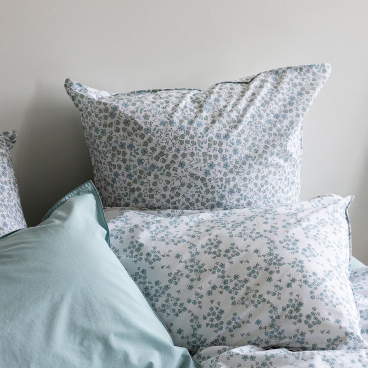 Taie d'oreiller Aquarelle en percale de Coton