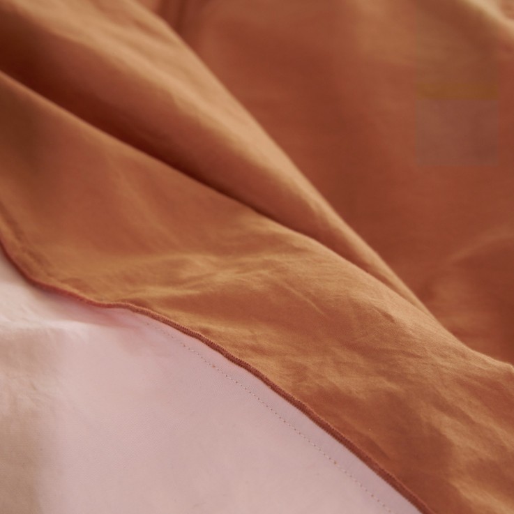 Lot de 2 taies d'oreiller Douceur Lavée en percale de Coton