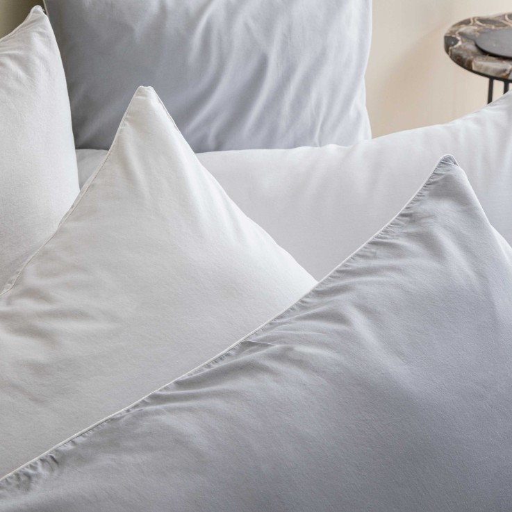 Taie d'oreiller Nuit Satinée en satin de Coton lavé