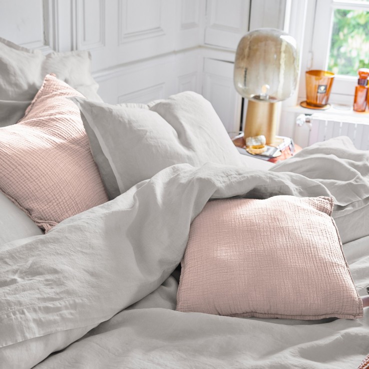 Housse de coussin Simplement Gaufré en gaze de Coton