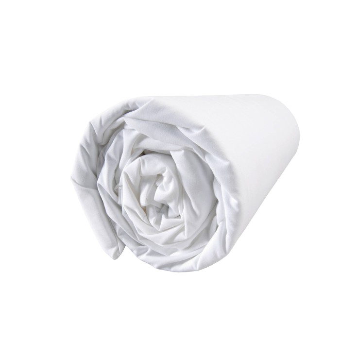 Drap housse bonnet 30 cm Nuit Satinée en satin de Coton lavé