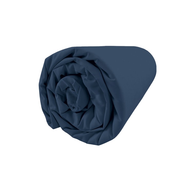 Drap housse bonnet 37 cm Nuit Satinée en satin de Coton lavé
