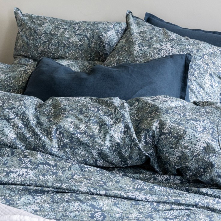 Drap plat Brume en percale de Coton