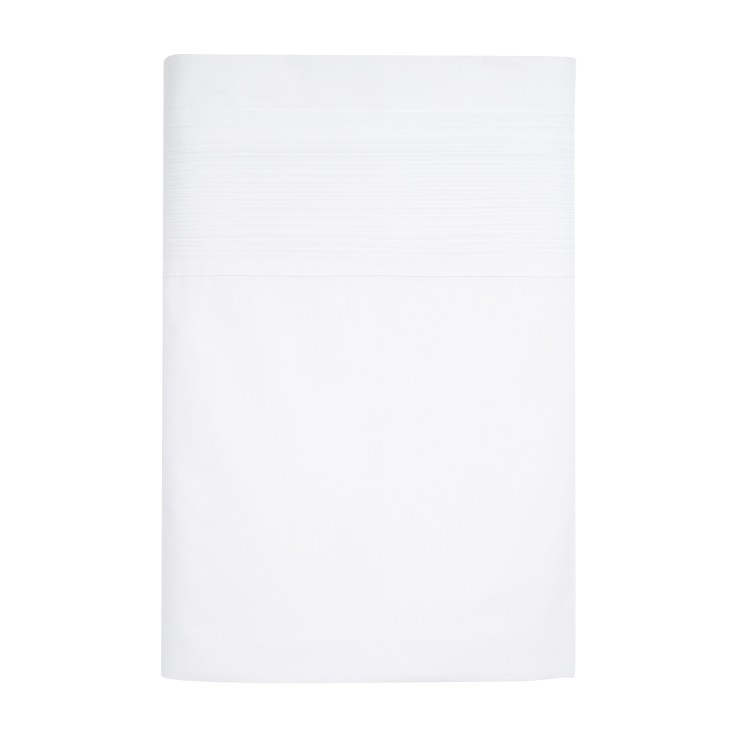 Drap plat Plissé Chic en percale de Coton