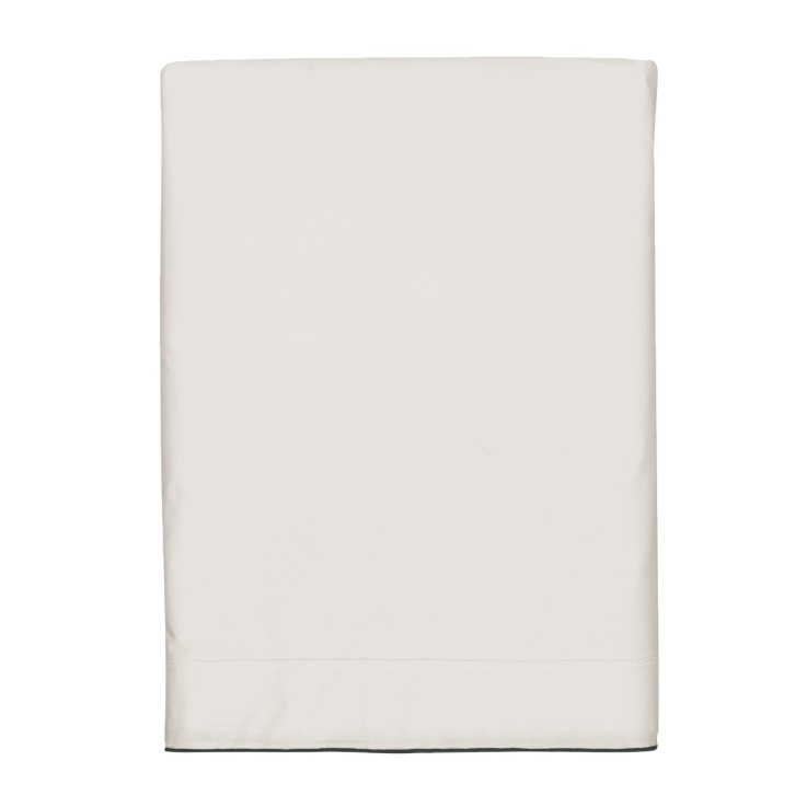 Drap plat Rêve Satiné en satin de Coton lavé