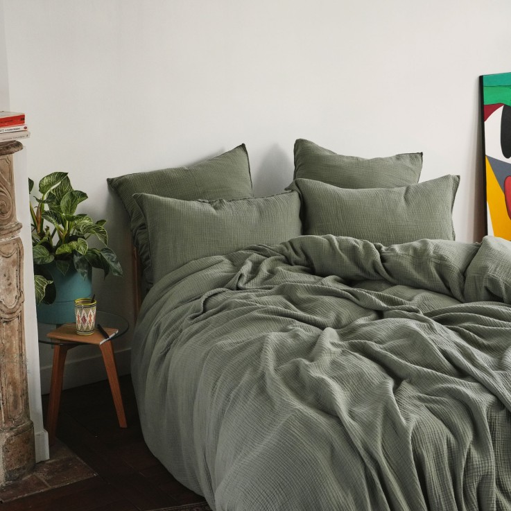 Housse de couette Simplement Gaufré en gaze de Coton