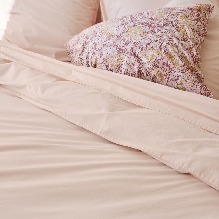 Housse de couette Douceur Lavée en percale de Coton