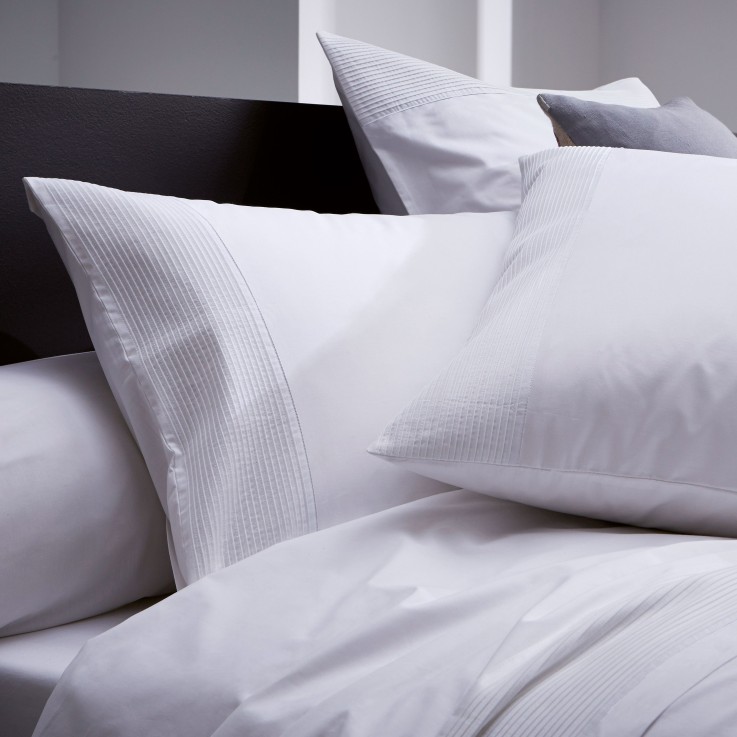 Housse de couette Plissé Chic en percale de Coton