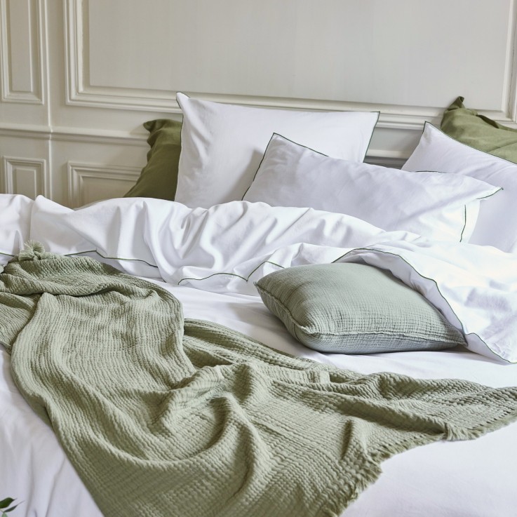 Housse de Couette Rêve Satiné en satin de Coton lavé