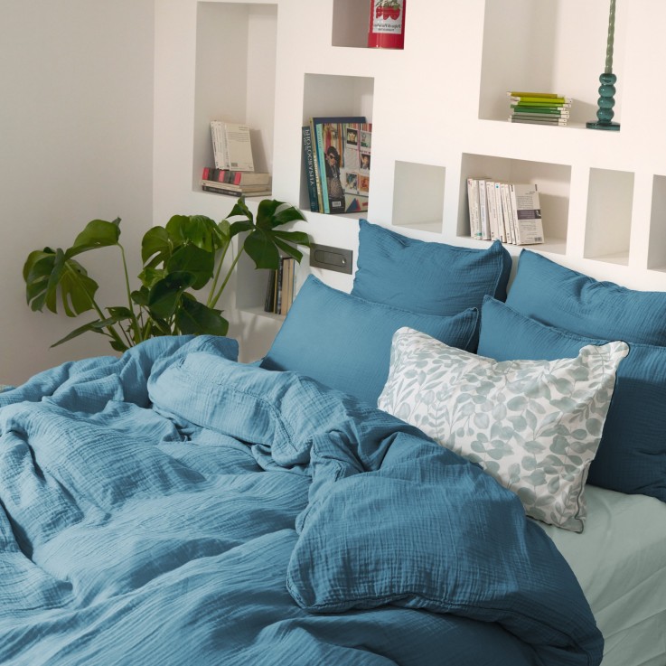 Housse de couette Simplement Gaufré en gaze de coton