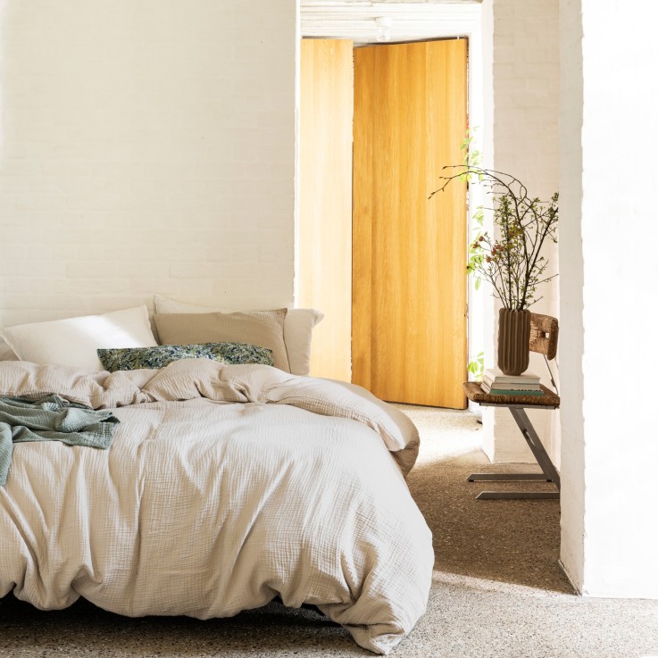 Housse de couette Simplement Gaufré en gaze de Coton