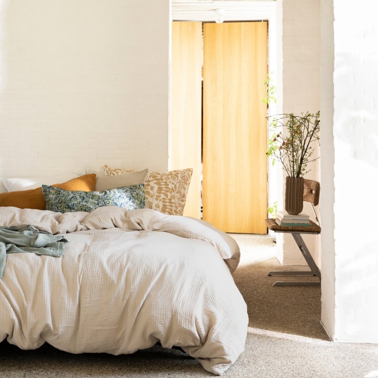 Housse de couette Simplement Gaufré en gaze de Coton
