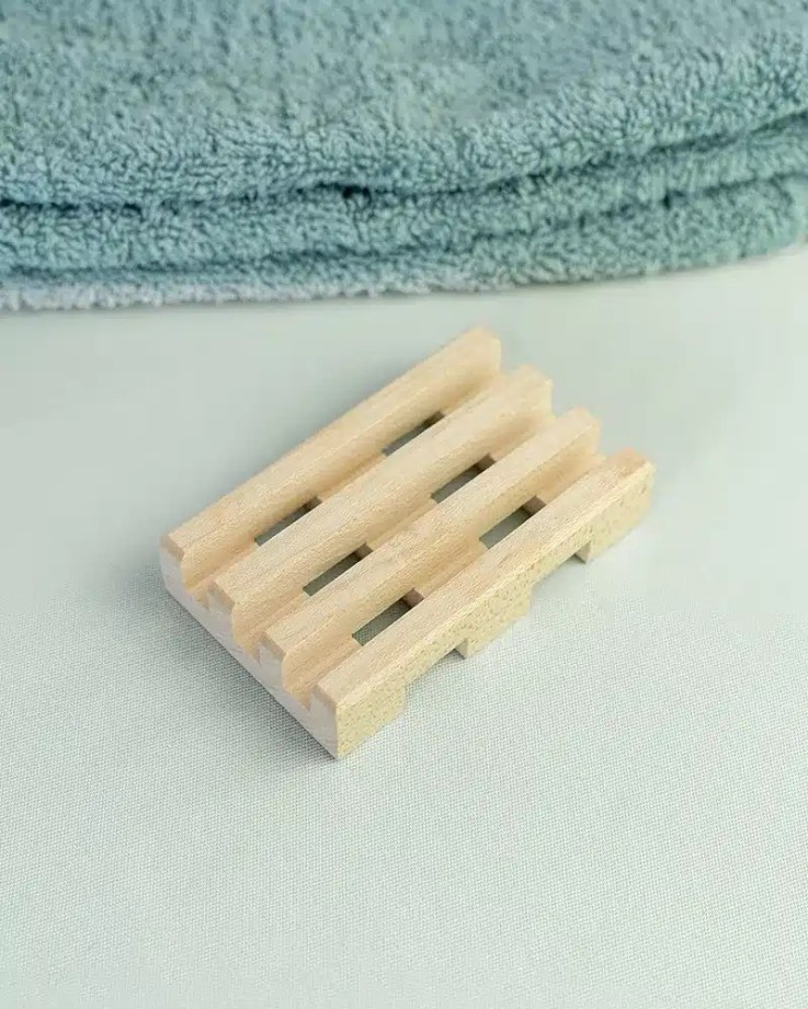 Petit porte-savon en bois