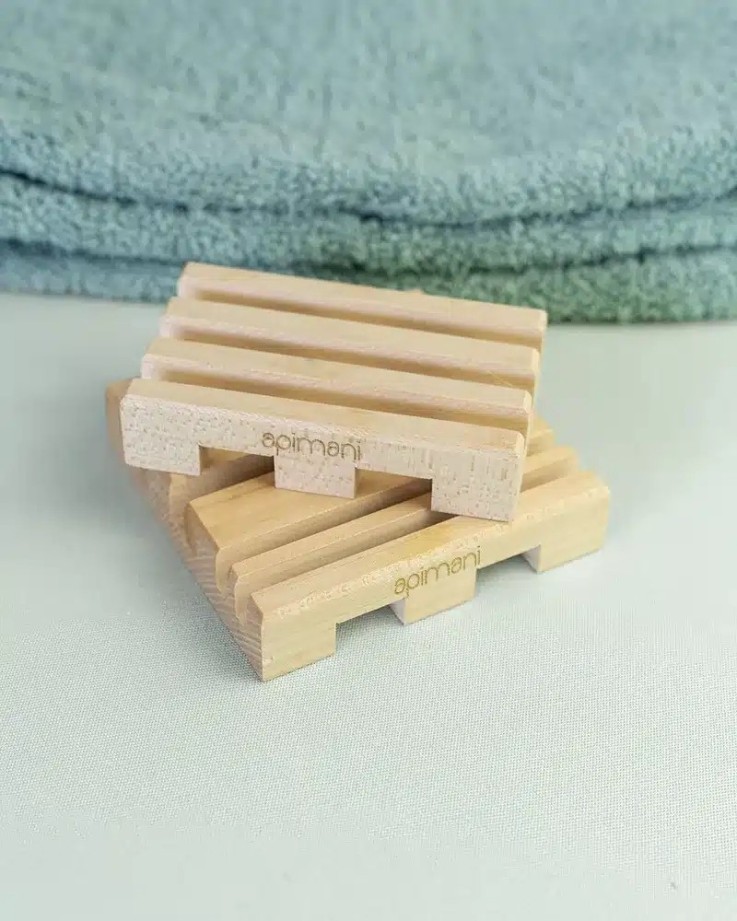Petit porte-savon en bois